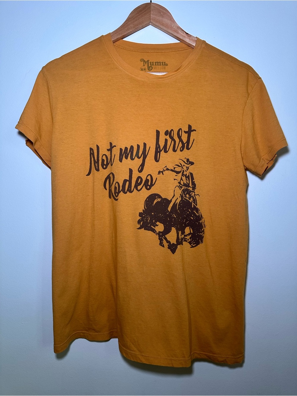 'Not My First Rodeo' Mustard Graphic Tee